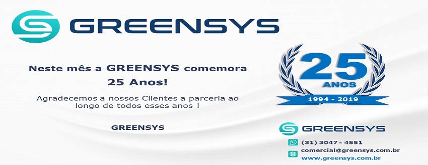 A GREENSYS comemora 25 ANOS !